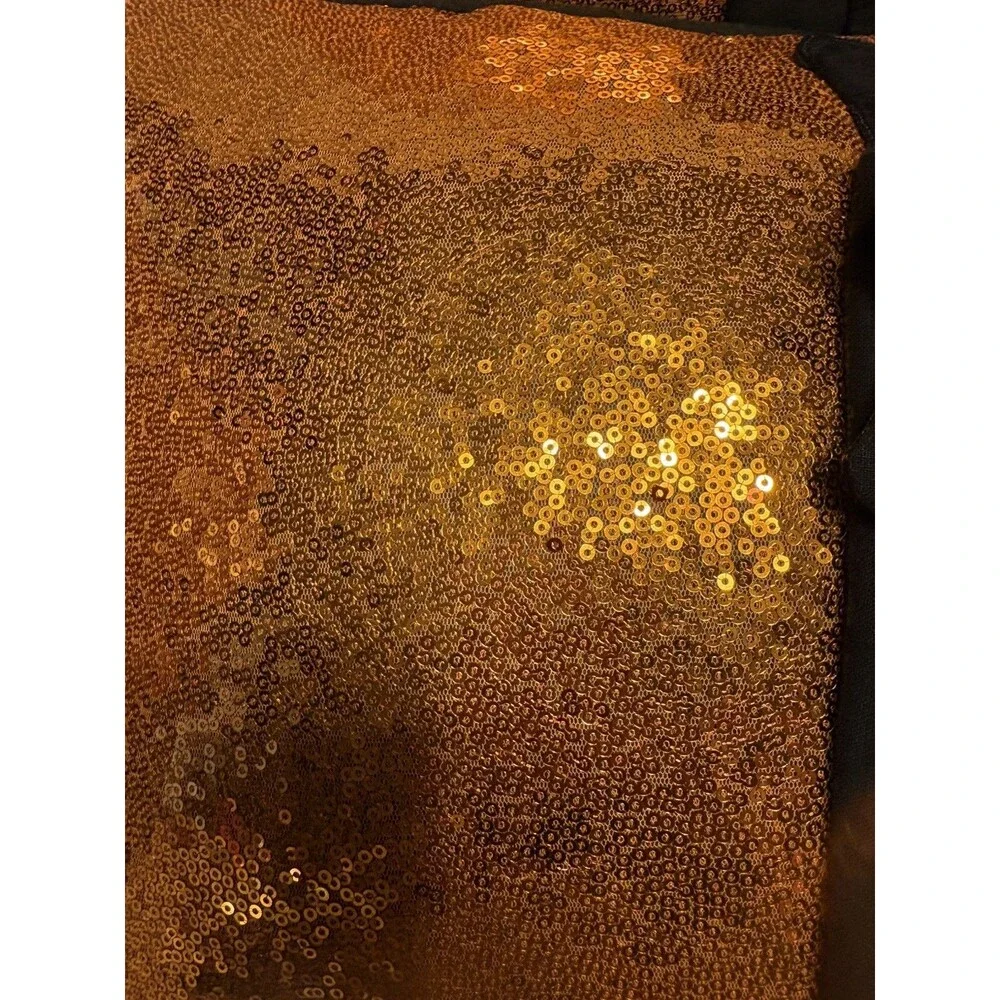 Halloween Decor Pillow Bat Just Hangin Around Purple/Orange Sequins 22 x 13